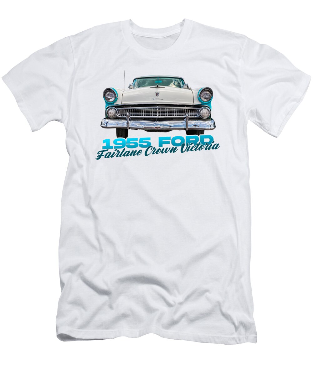 1955 Ford Fairlane Crown Victoria Skyliner Hardtop Sedan Gestalt Imagery T-Shirt