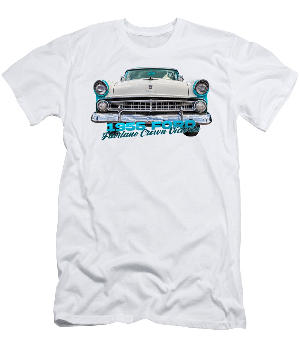 1955 Ford Fairlane Crown Victoria Sykliner 2 Door Sedan Gestalt Imagery T-Shirt