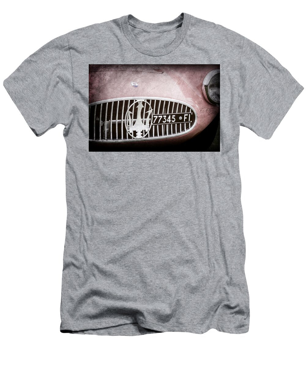1955 Maserati A6gcs Roadster Grille Emblem 0482ac Jill Reger T-Shirt