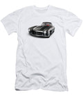 1955 Mercedes Benz 300sl Gullwing Coupe Grey Luxury Retro Car Isolated on White Art Photo Print Oleksiy Maksymenko T-Shirt