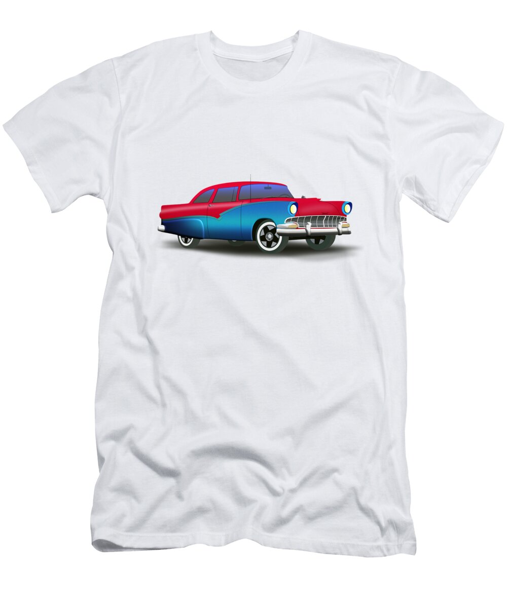 1956 Ford Fairlane Custom Edward Twarog T-Shirt