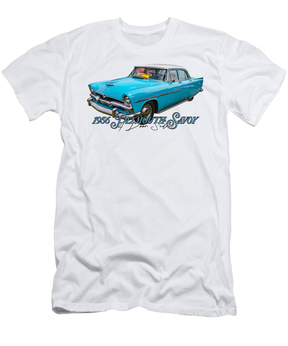 1956 Plymouth Savoy 4 Door Sedan Gestalt Imagery T-Shirt