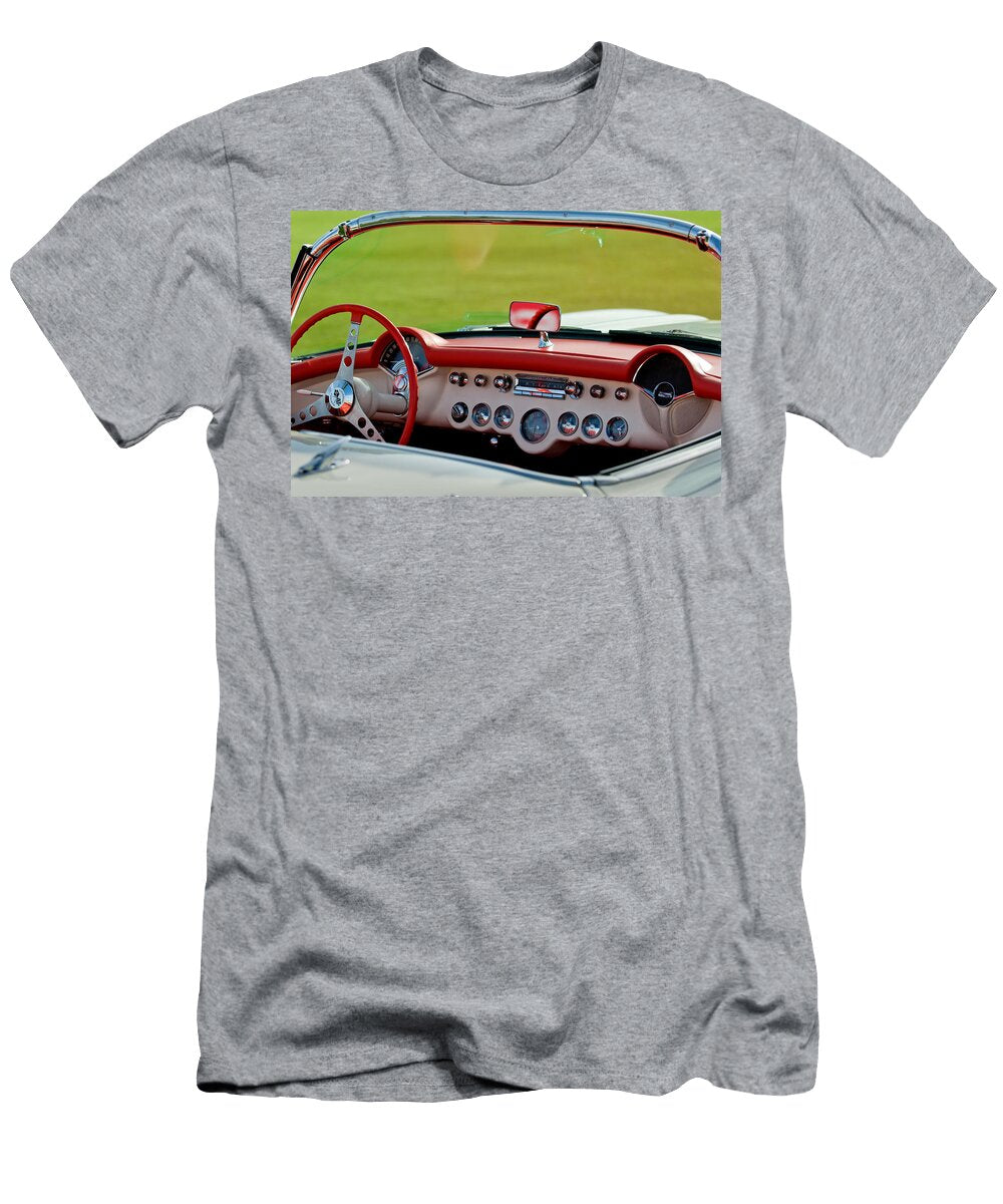 1957 Chevrolet Corvette Roadster Dashboard Jill Reger T-Shirt