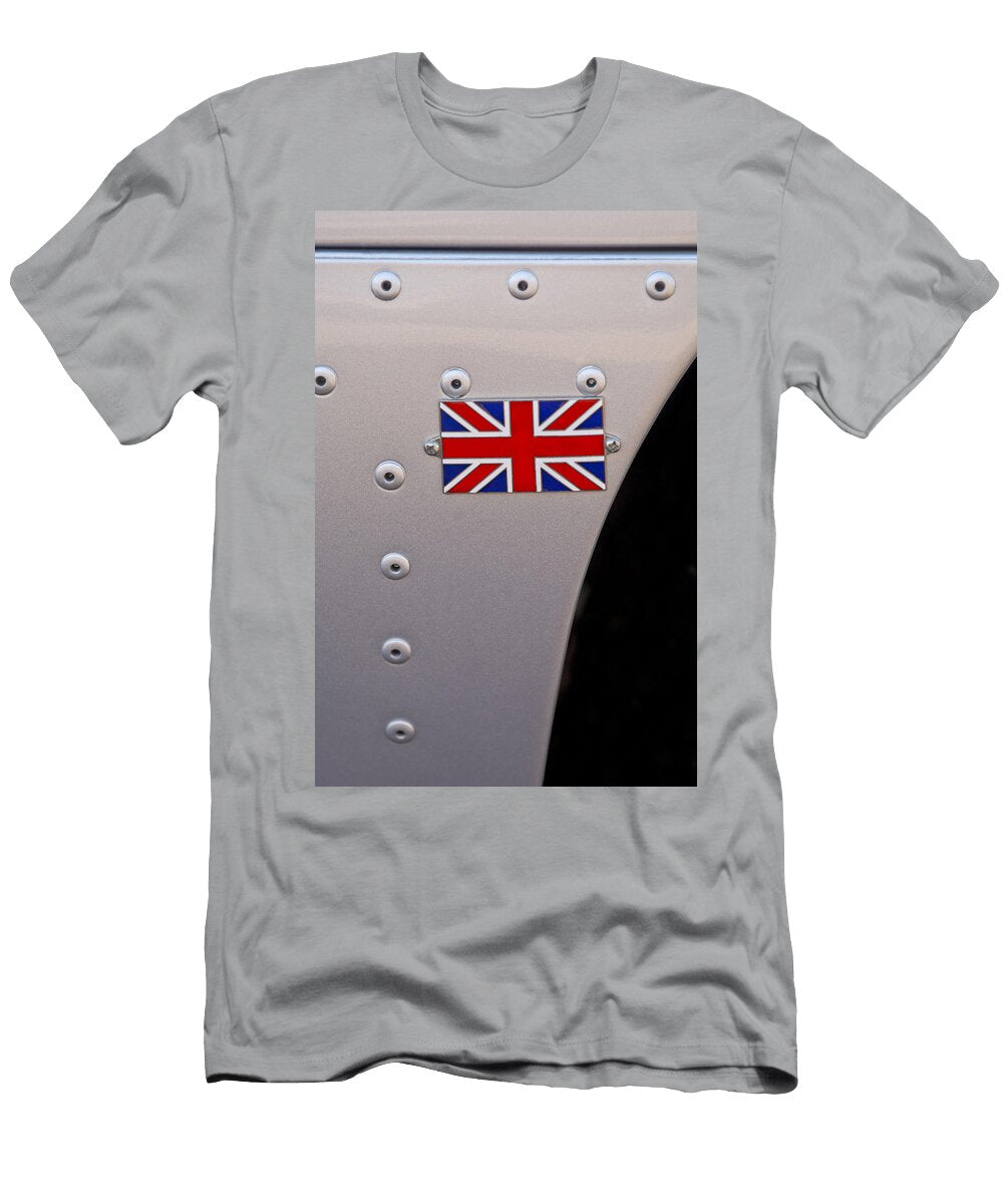 1957 Jaguar Xkss Roadster Recreation Emblem Jill Reger T-Shirt