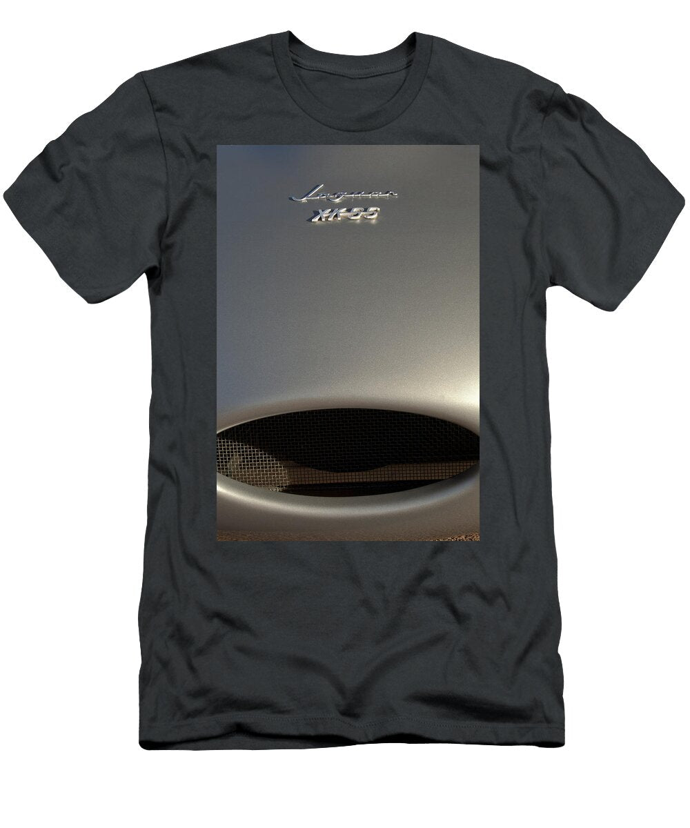1957 Jaguar Xkss Roadster Recreation Hood Emblem Jill Reger T-Shirt