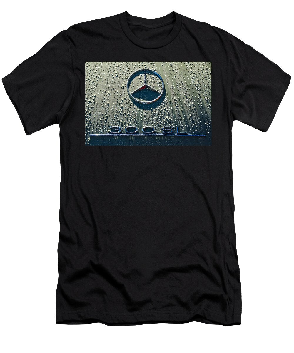 1957 Mercedes Benz 300sl Roadster Emblem Jill Reger T-Shirt