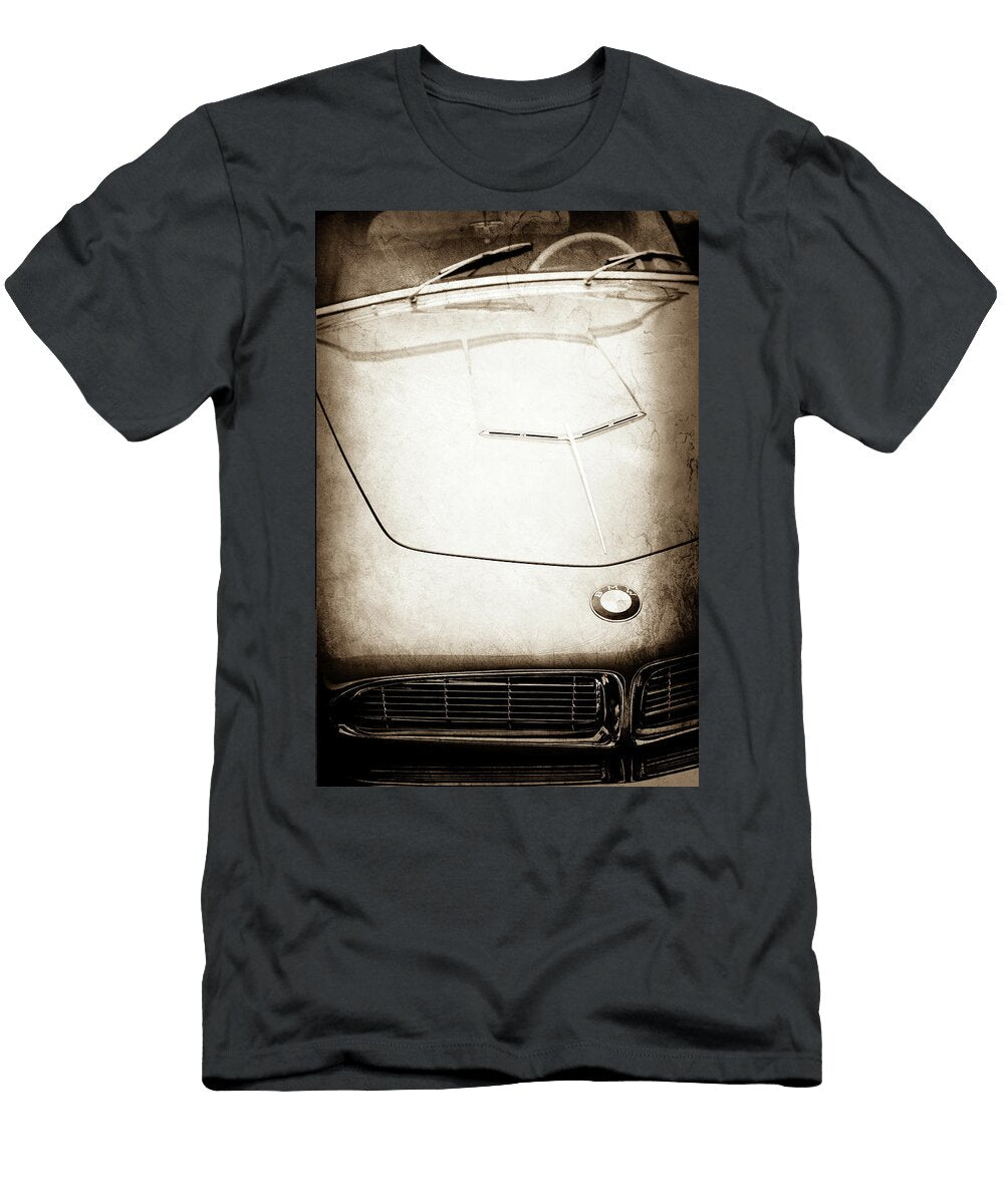 1958 BMW 507 Series Ii Roadster Hood Emblem 1050s Jill Reger T-Shirt