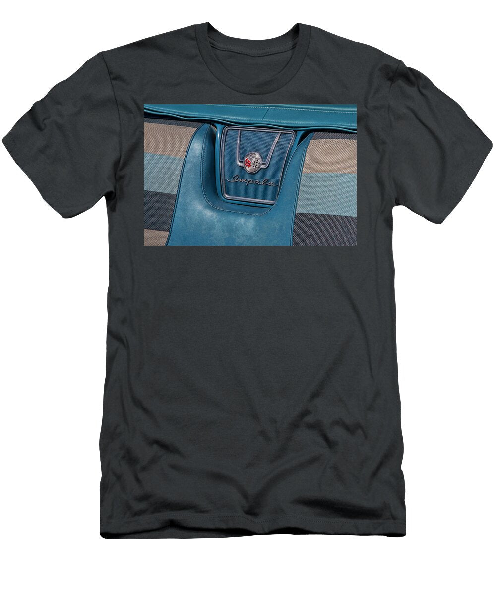 1958 Chevrolet Impala Convertible Emblem 0158 Nick Gray T-Shirt