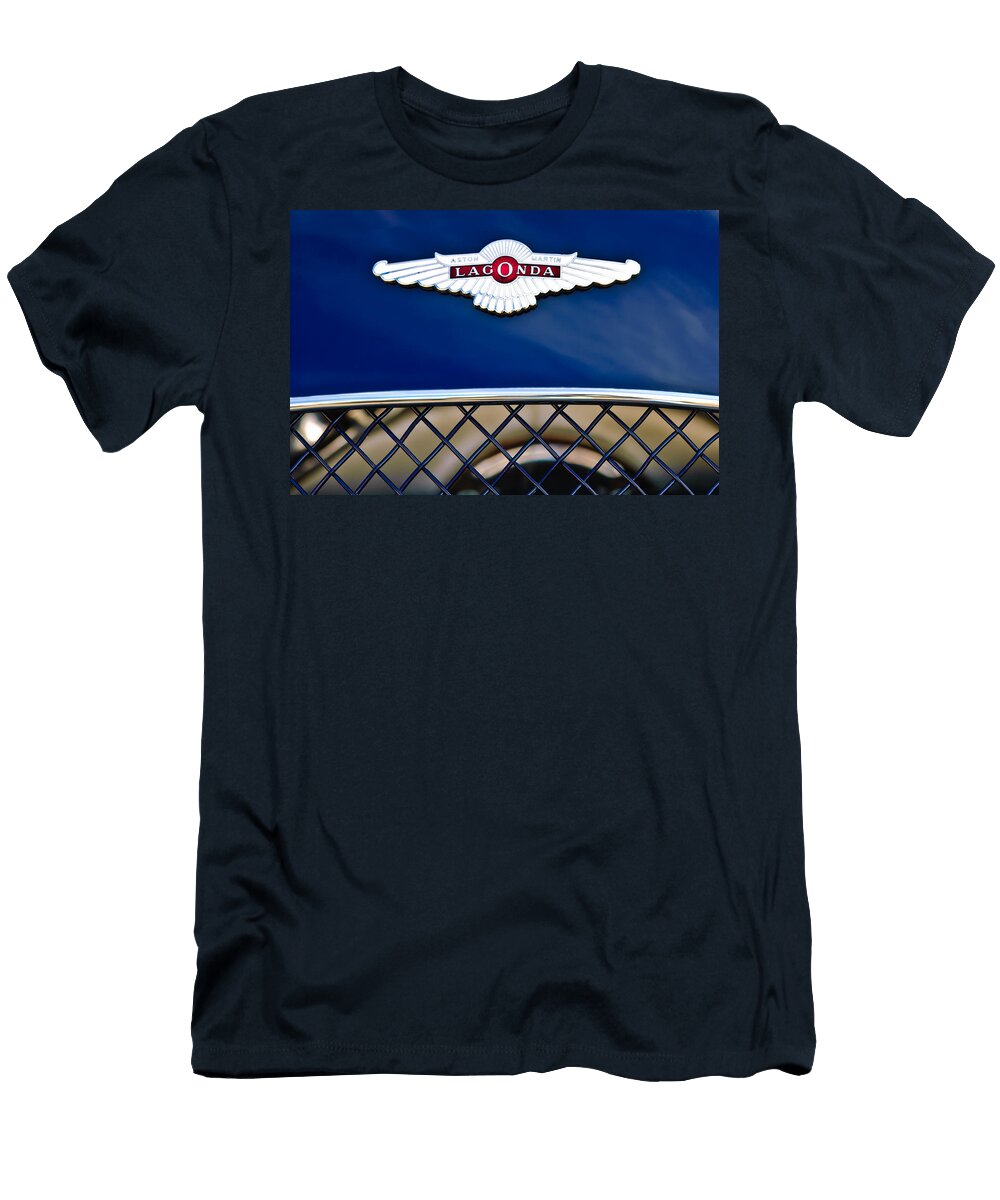 1959 Aston Martin Jaguar C Type Roadster Hood Emblem Jill Reger T-Shirt