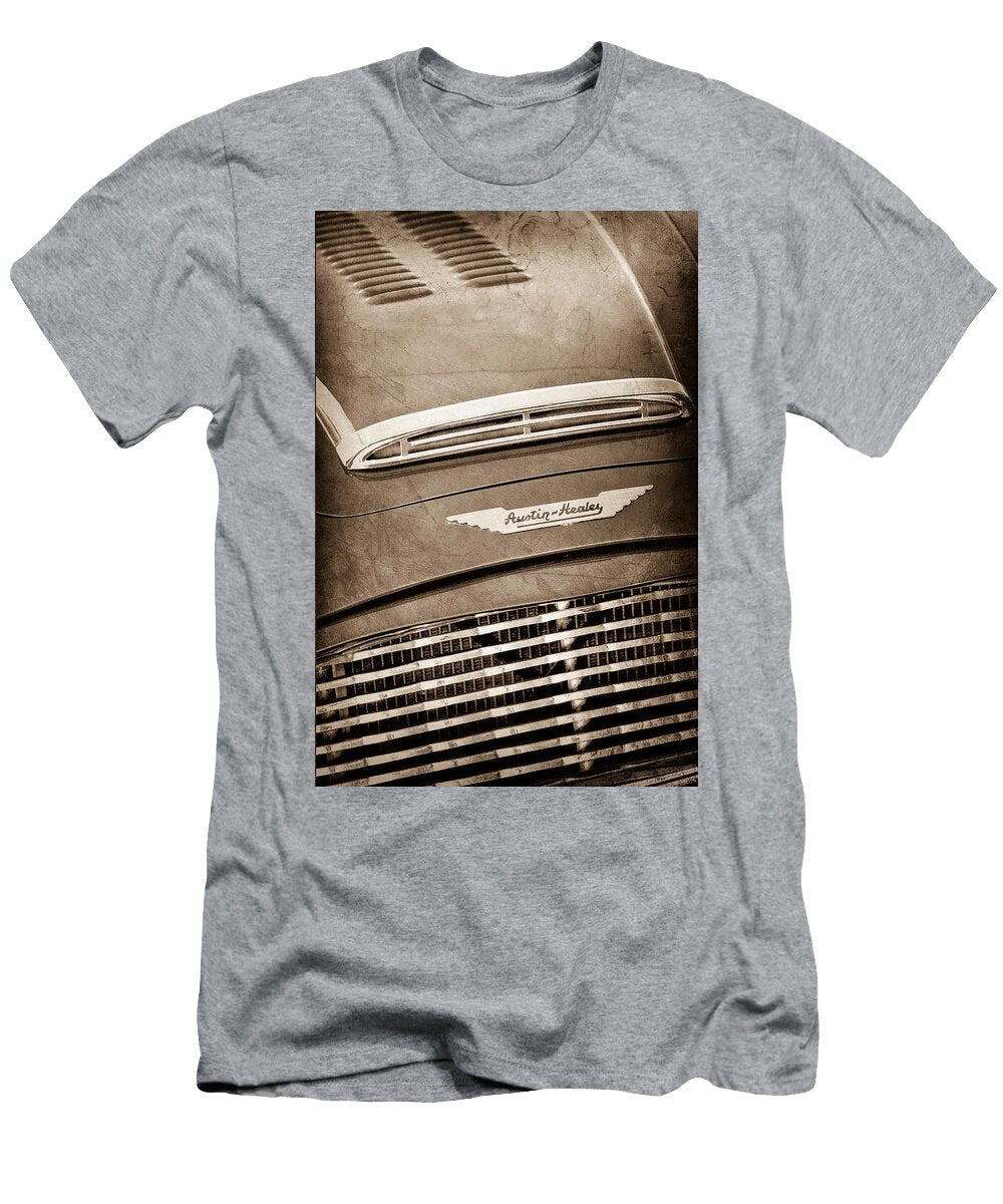 1959 Austin Healey Roadster Hood Emblem Jill Reger T-Shirt