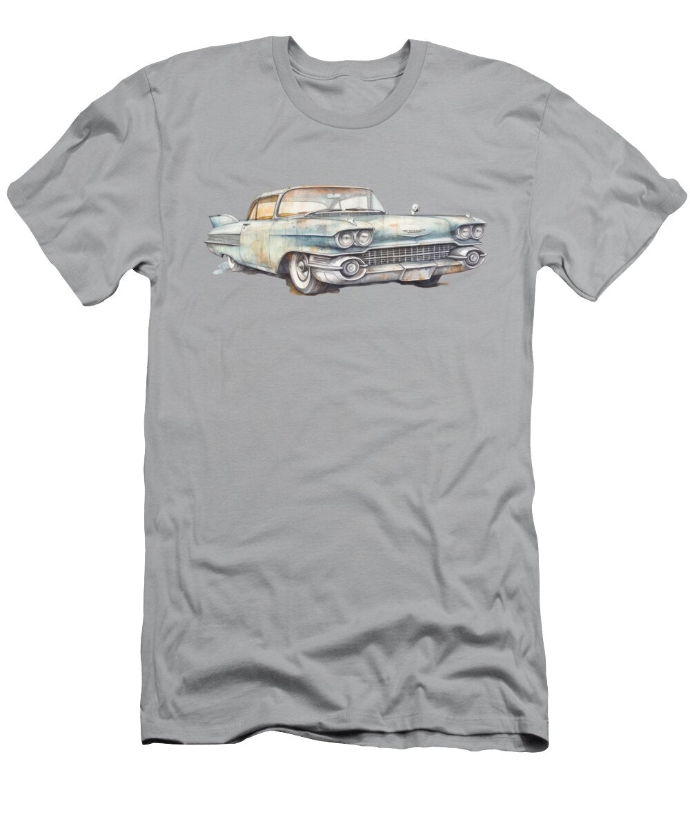 1959 Cadillac Hardtop Coupe Watercolor 127 Peter Lopez T-Shirt