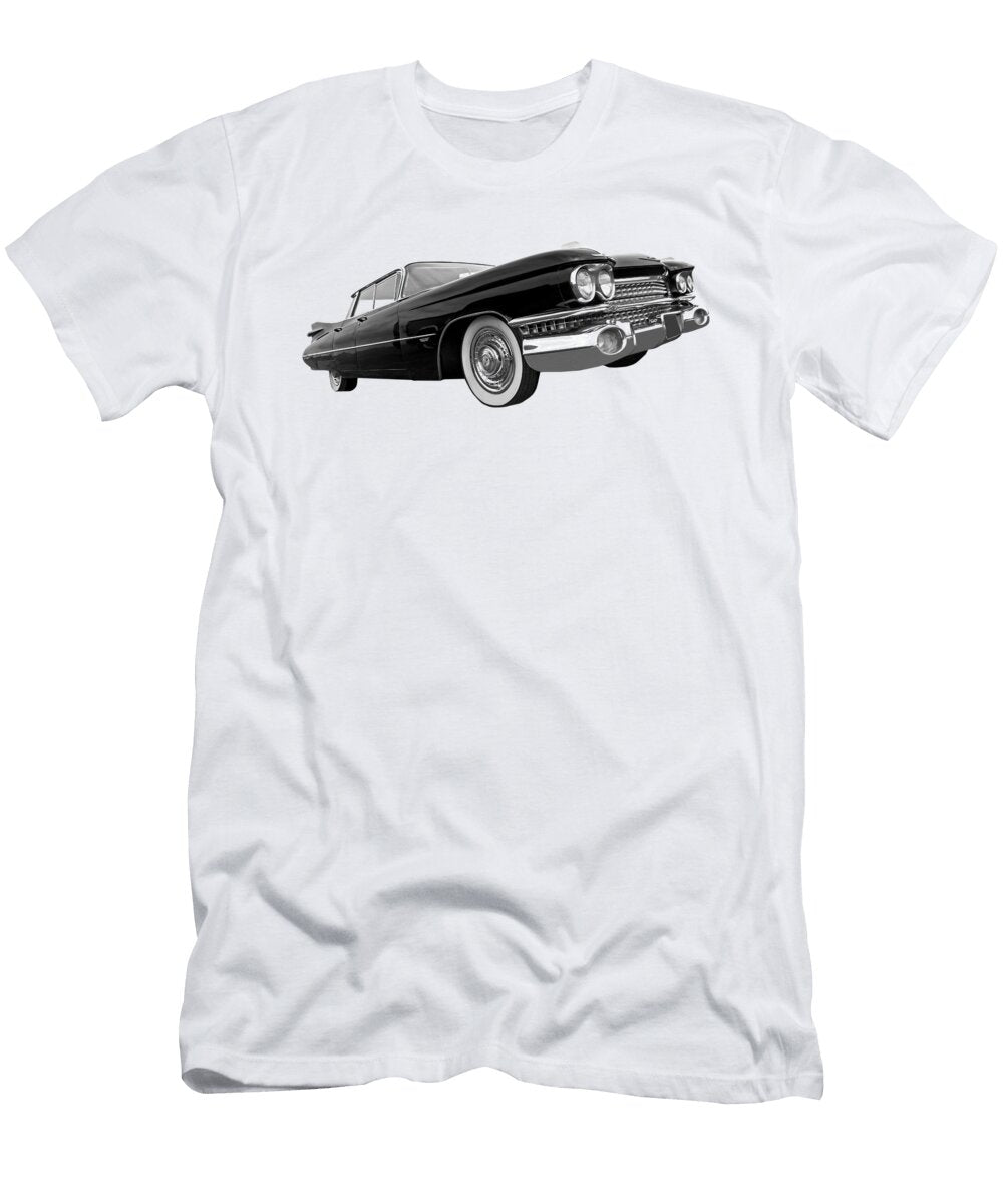 1959 Cadillac Sedan De Ville in Black and White Gill Billington T-Shirt