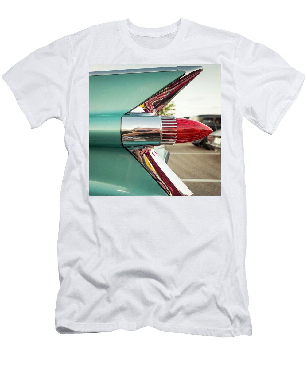 1959 Cadillac Sedan Deville Series 62 Tail Fin Jon Woodhams T-Shirt