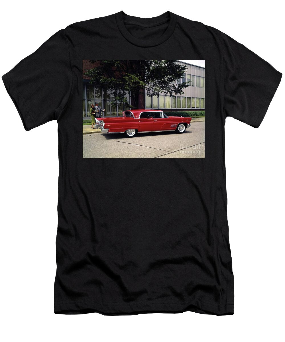 1960 Lincoln Continental Sedan with Admiring Couple Retrographs T-Shirt