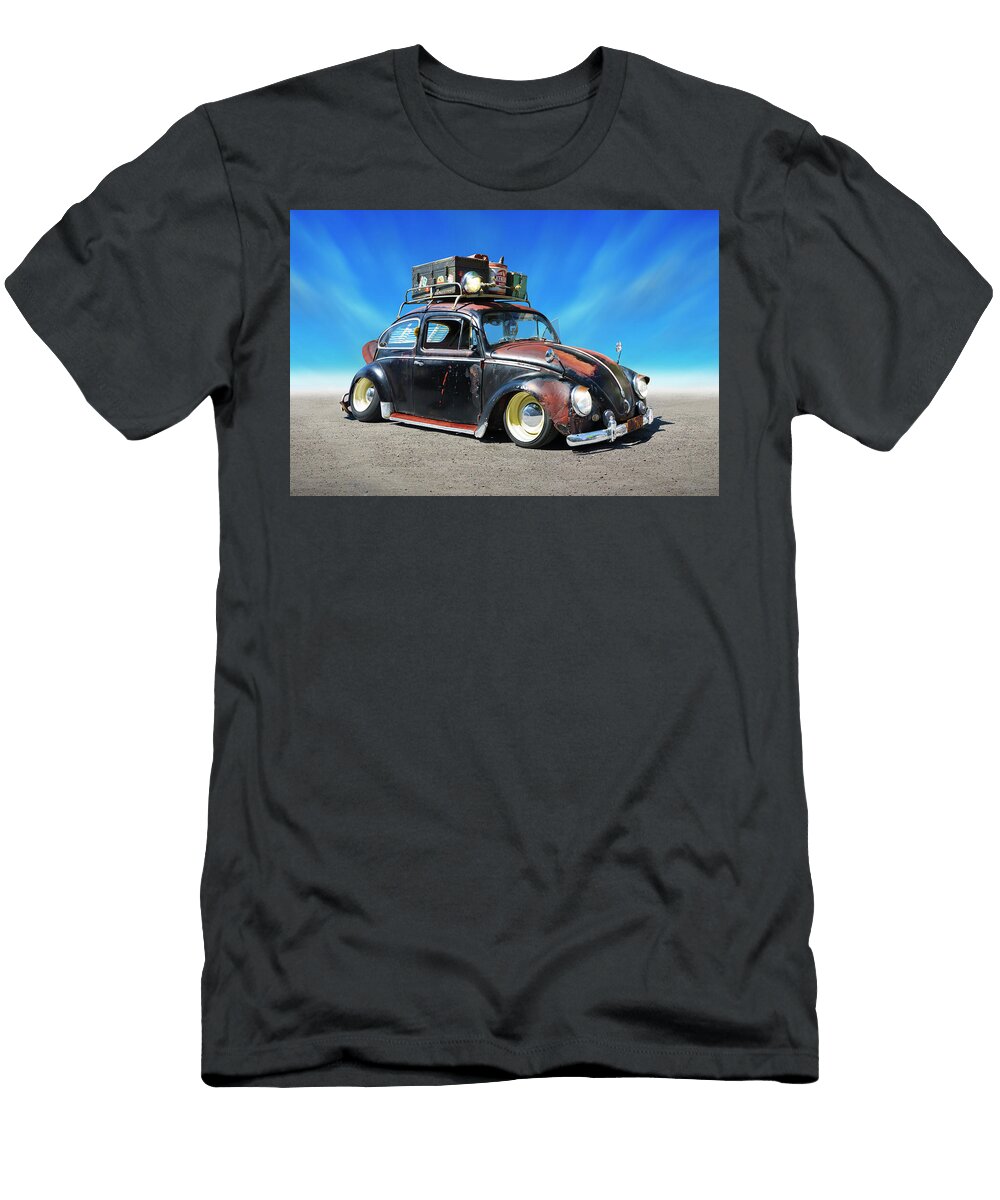 1960 V W Bug Rat Rod Mike Mcglothlen T-Shirt