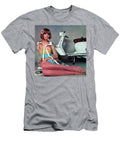 1960s Advertisement Motor Scooter with Fashion Model Retrographs T-Shirt