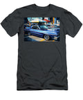 1960s Blue American Classic Car Retro Urban Automotive Wall Art Cathy Anderson T-Shirt