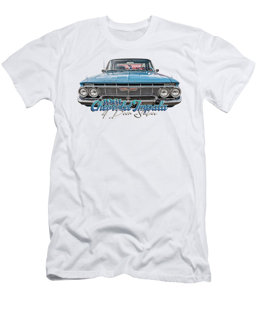 1961 Chevrolet Impala 4 Door Sedan Gestalt Imagery T-Shirt