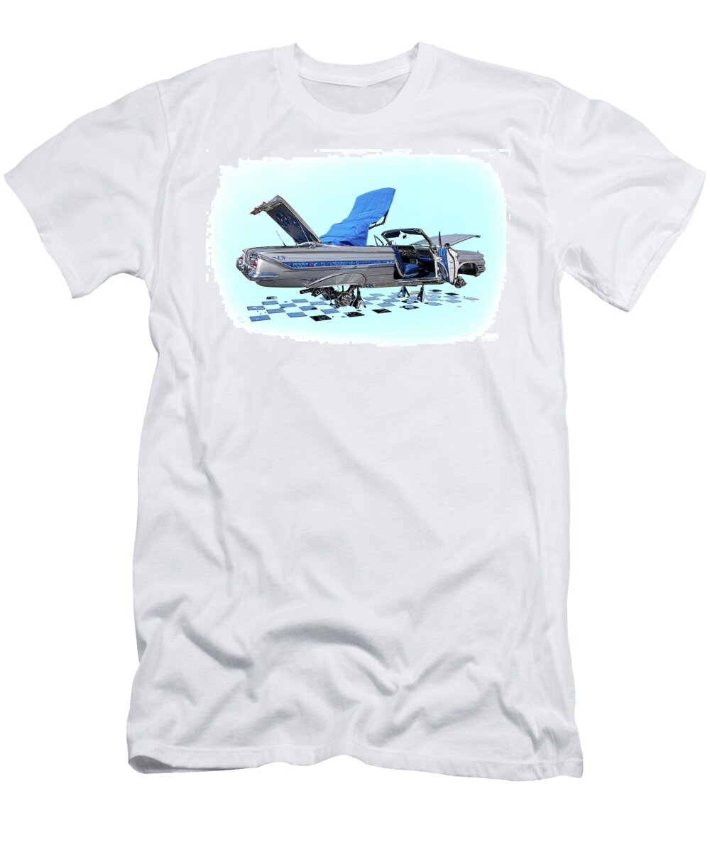 1961 Chevy Impala Low Rider Showcar Nick Gray T-Shirt