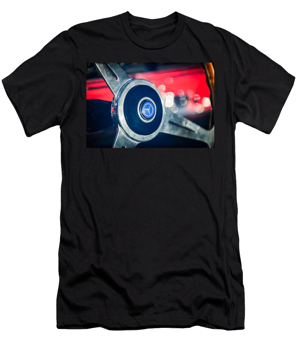 1961 Mercedes Benz 300sl Roadster Steering Wheel Emblem Jill Reger T-Shirt