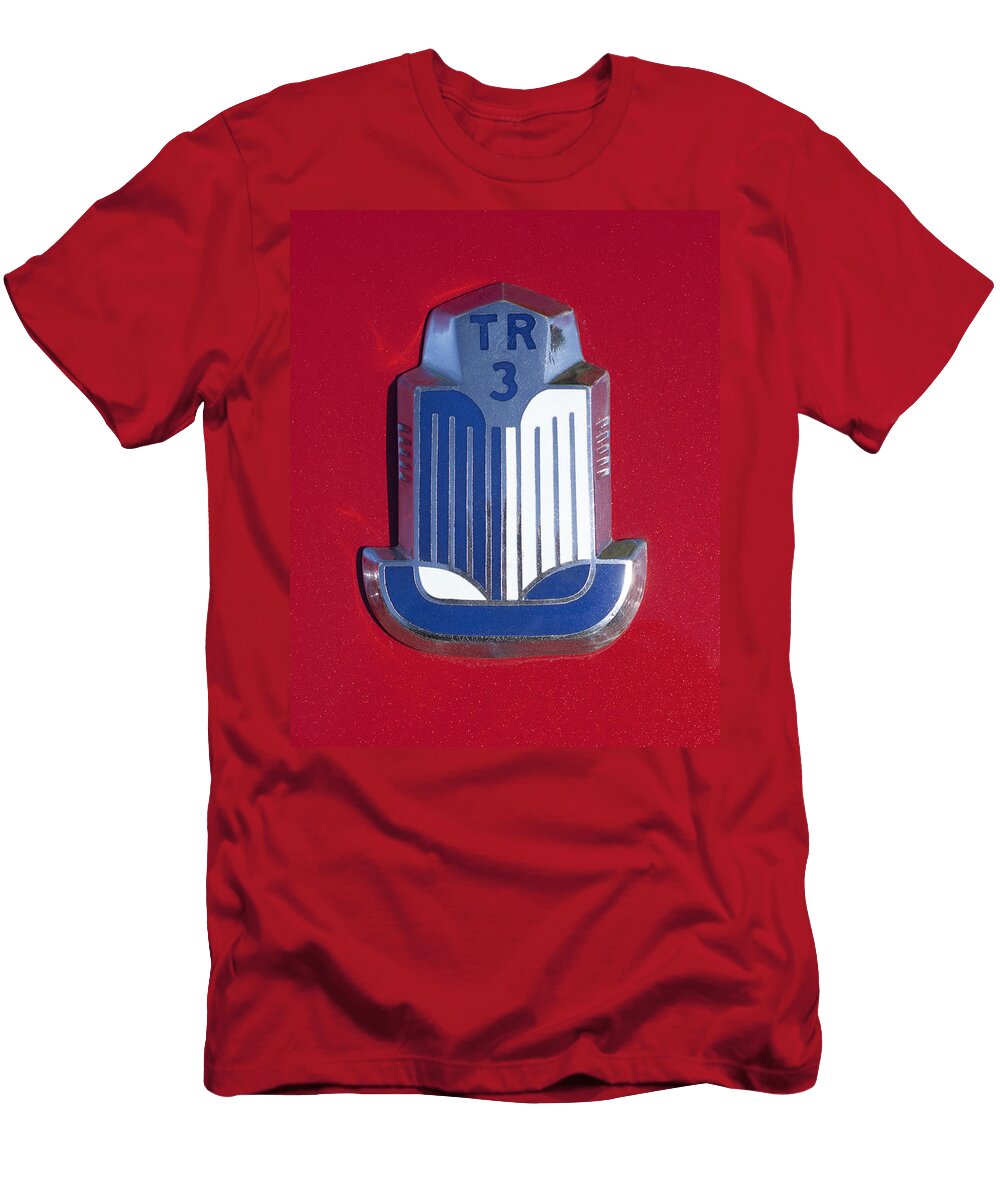 1961 Triumph Tr3a Roadster Emblem Jill Reger T-Shirt