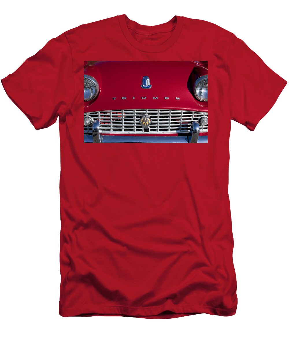 1961 Triumph Tr3a Roadster Grille Emblem Jill Reger T-Shirt