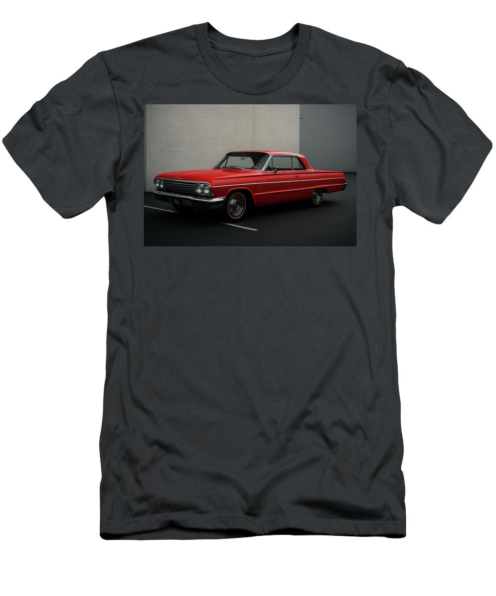 1962 Chevrolet Impala Red Classic Lowrider Street Scene Cathy Anderson T-Shirt