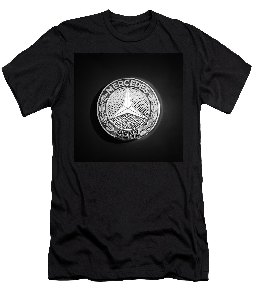 1962 Mercedes Benz 300sl Roadster Emblem 0382bw Jill Reger T-Shirt