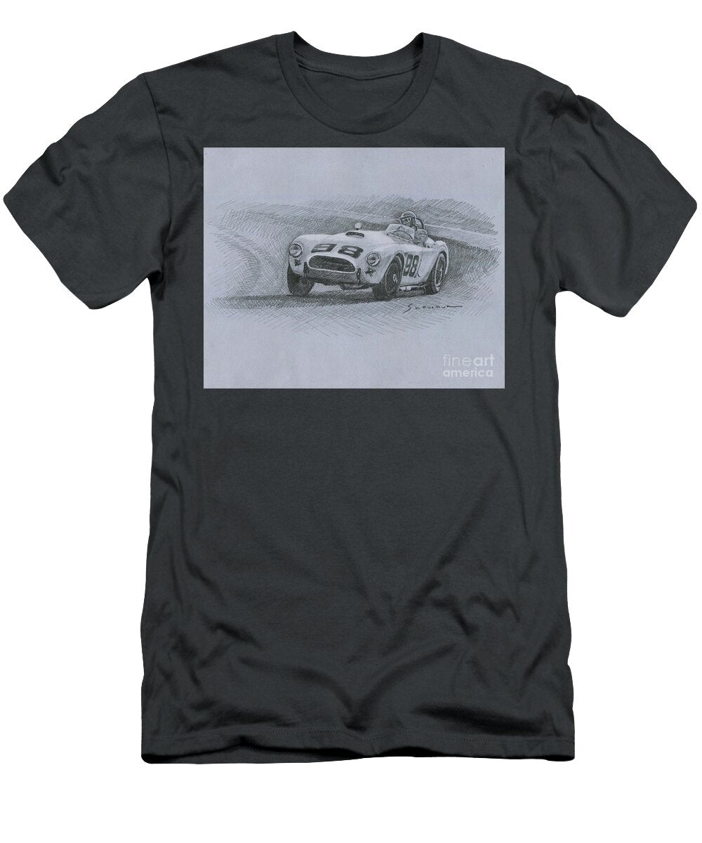 1963 Riverside International Raceway Ford Cobra Roadster 98 Ken Miles Yuriy Shevchuk T-Shirt