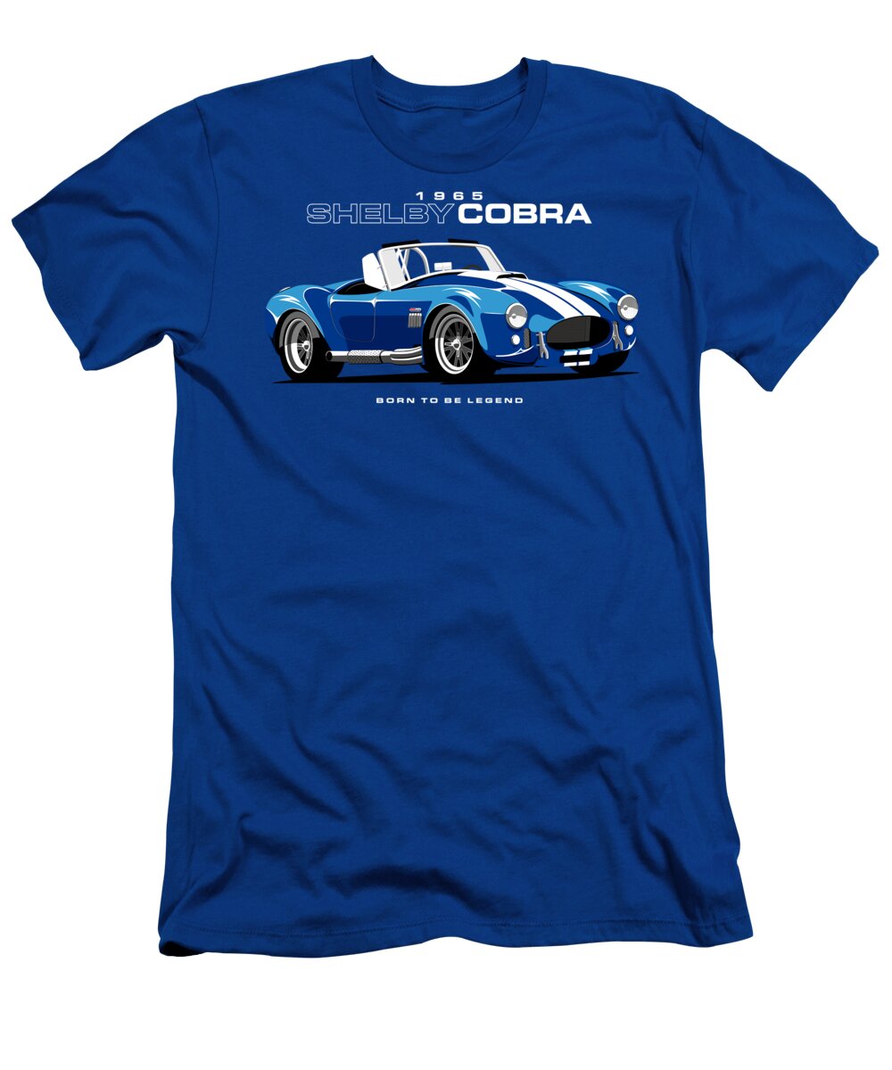 1965 Ac Cobra Classic American Muscle Car Graphic Rifart T-Shirt