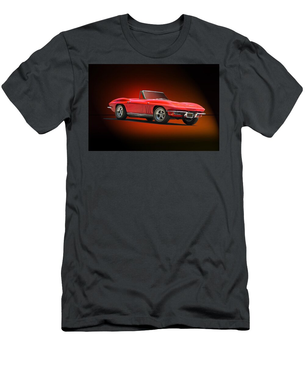 1965 Corvette Roadster in Red Dave Koontz T-Shirt