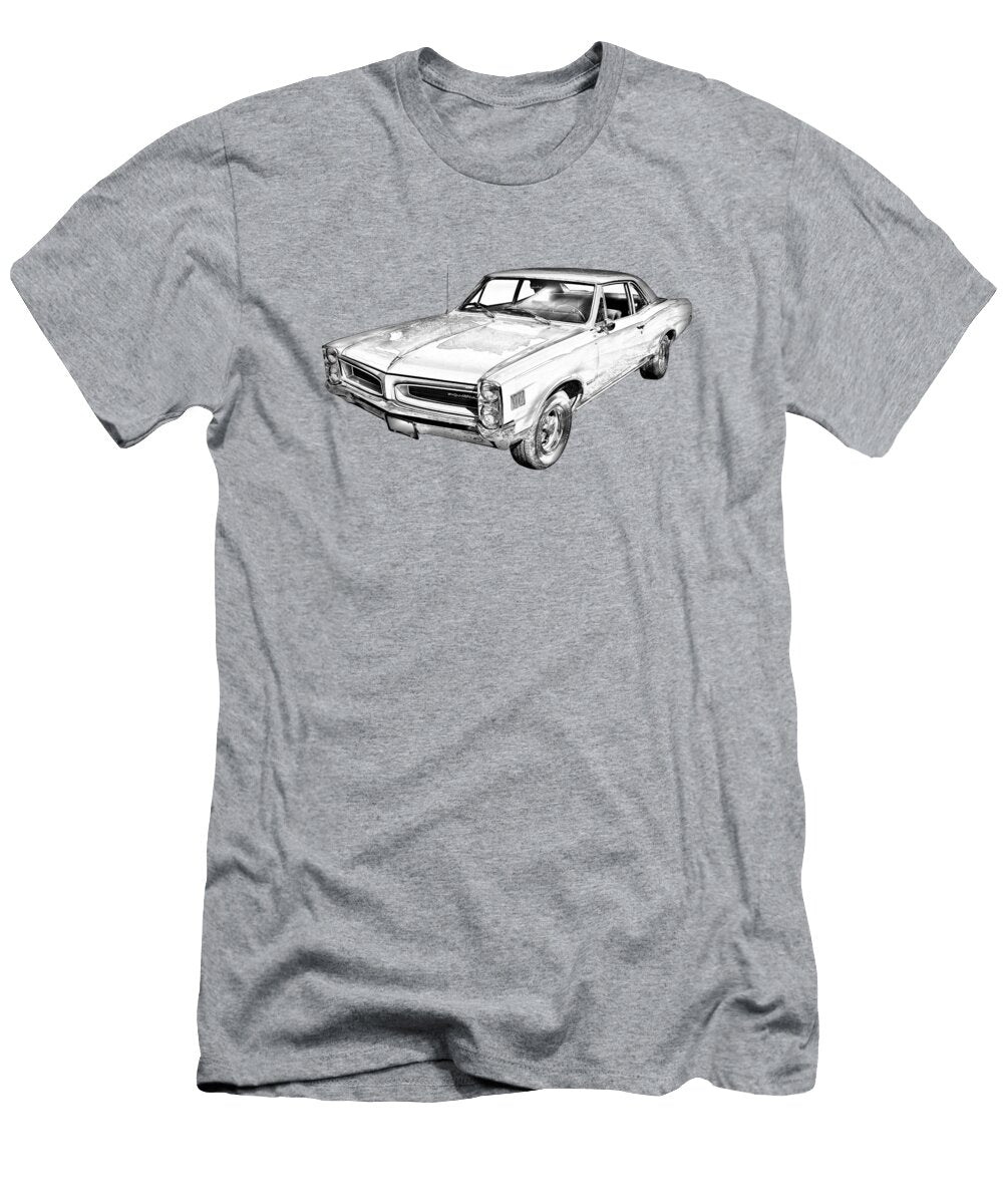 1966 Pointiac Lemans Car Illustration Keith Webber Jr T-Shirt