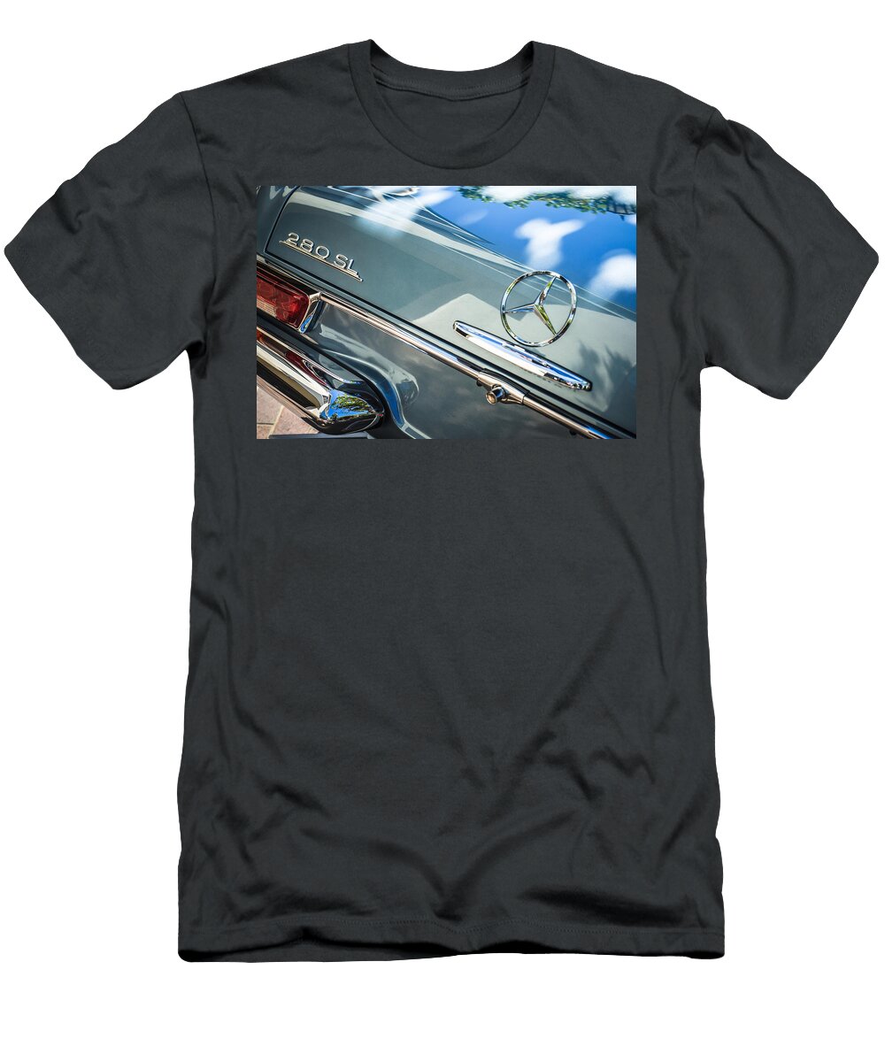 1968 Mercedes Benz 280 Sl Roadster Rear Emblem 0310c Jill Reger T-Shirt