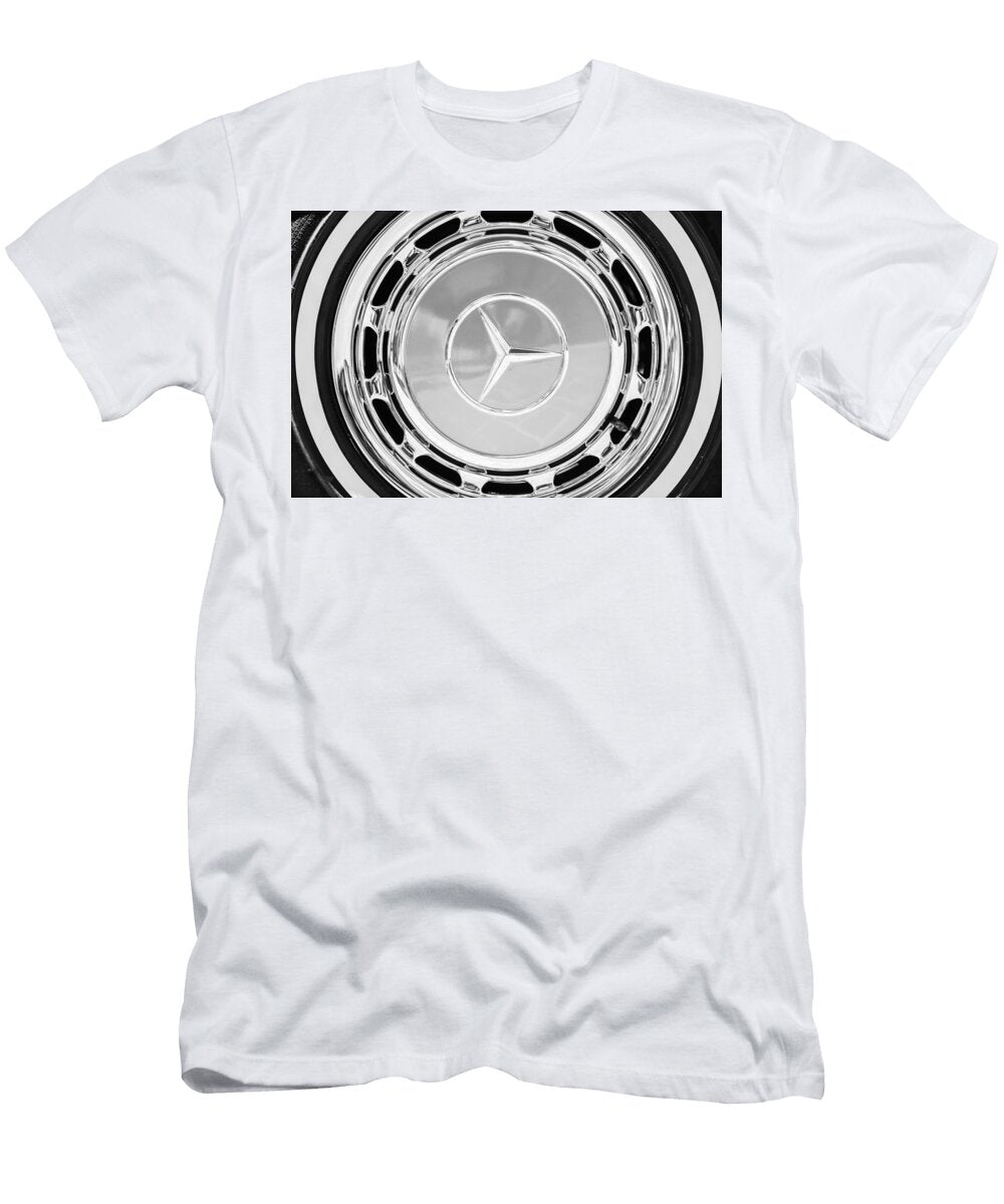 1968 Mercedes Benz 280 Sl Roadster Wheel Emblem 0925bw Jill Reger T-Shirt