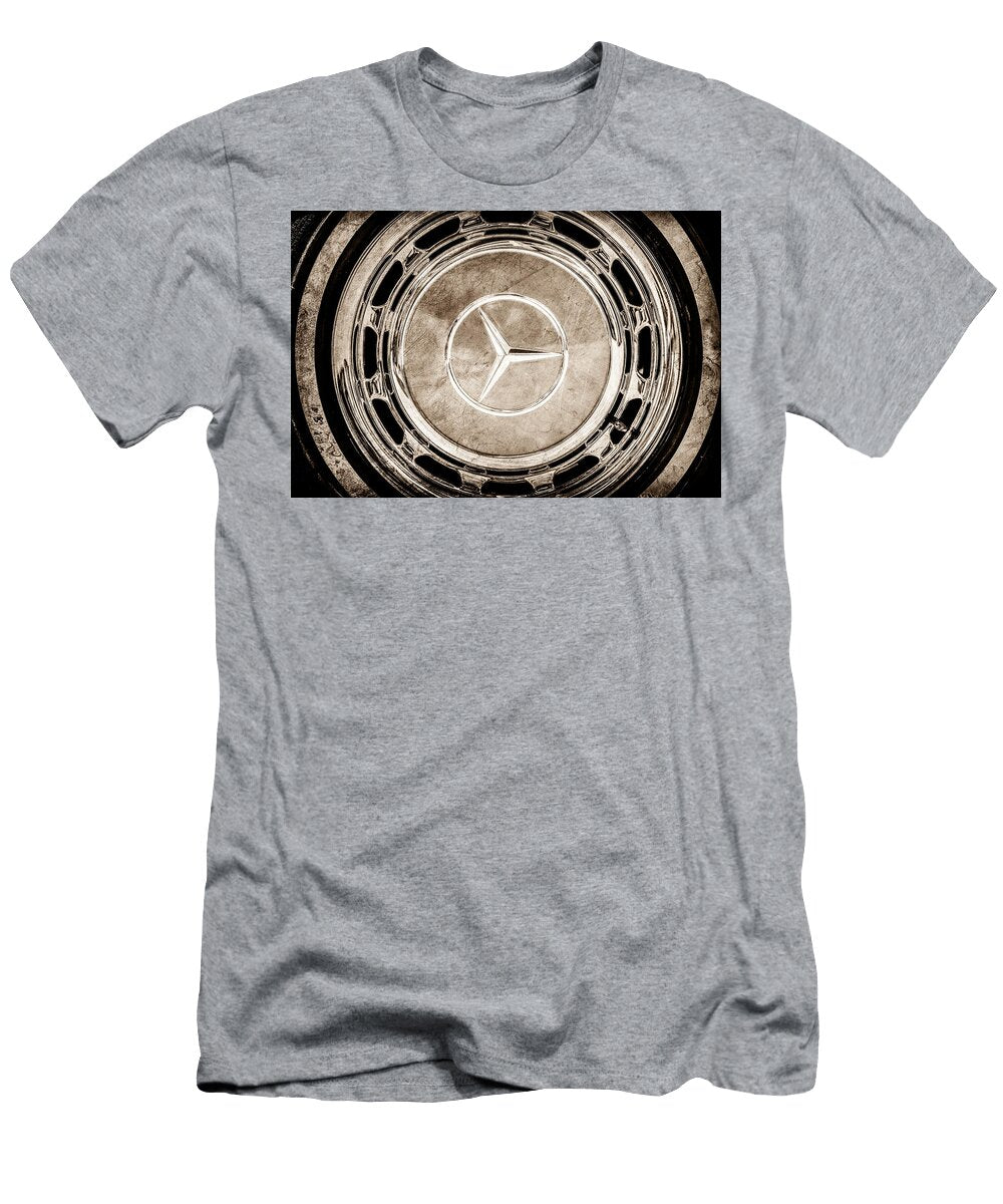 1968 Mercedes Benz 280 Sl Roadster Wheel Emblem 0925s Jill Reger T-Shirt