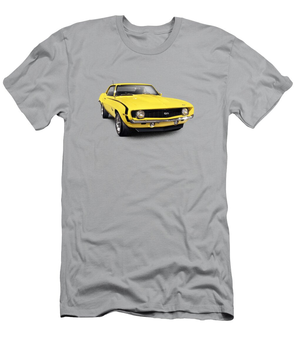 1969 Chevrolet Camaro Ss Classic Retro Sports Car Wall Art Print Aleksey Maxim Maximimages Prints T-Shirt