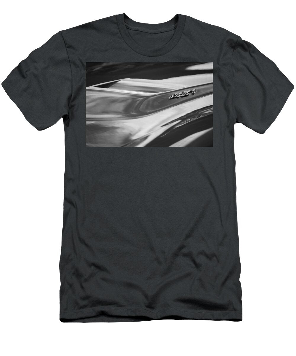 1969 Chevrolet Corvette Roadster 427 Hood Emblem 0654bw Jill Reger T-Shirt