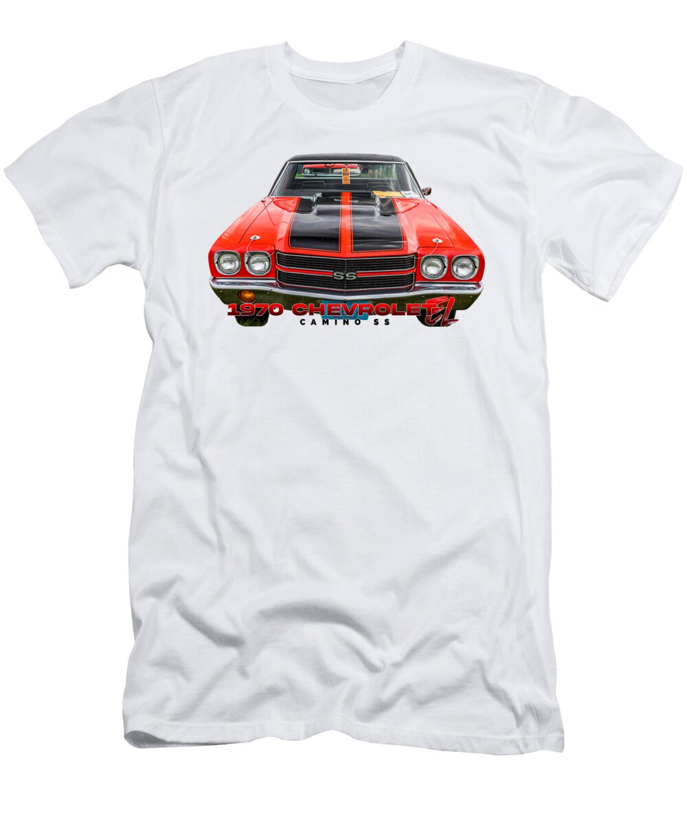 1970 Chevrolet El Camino Ss Gestalt Imagery T-Shirt