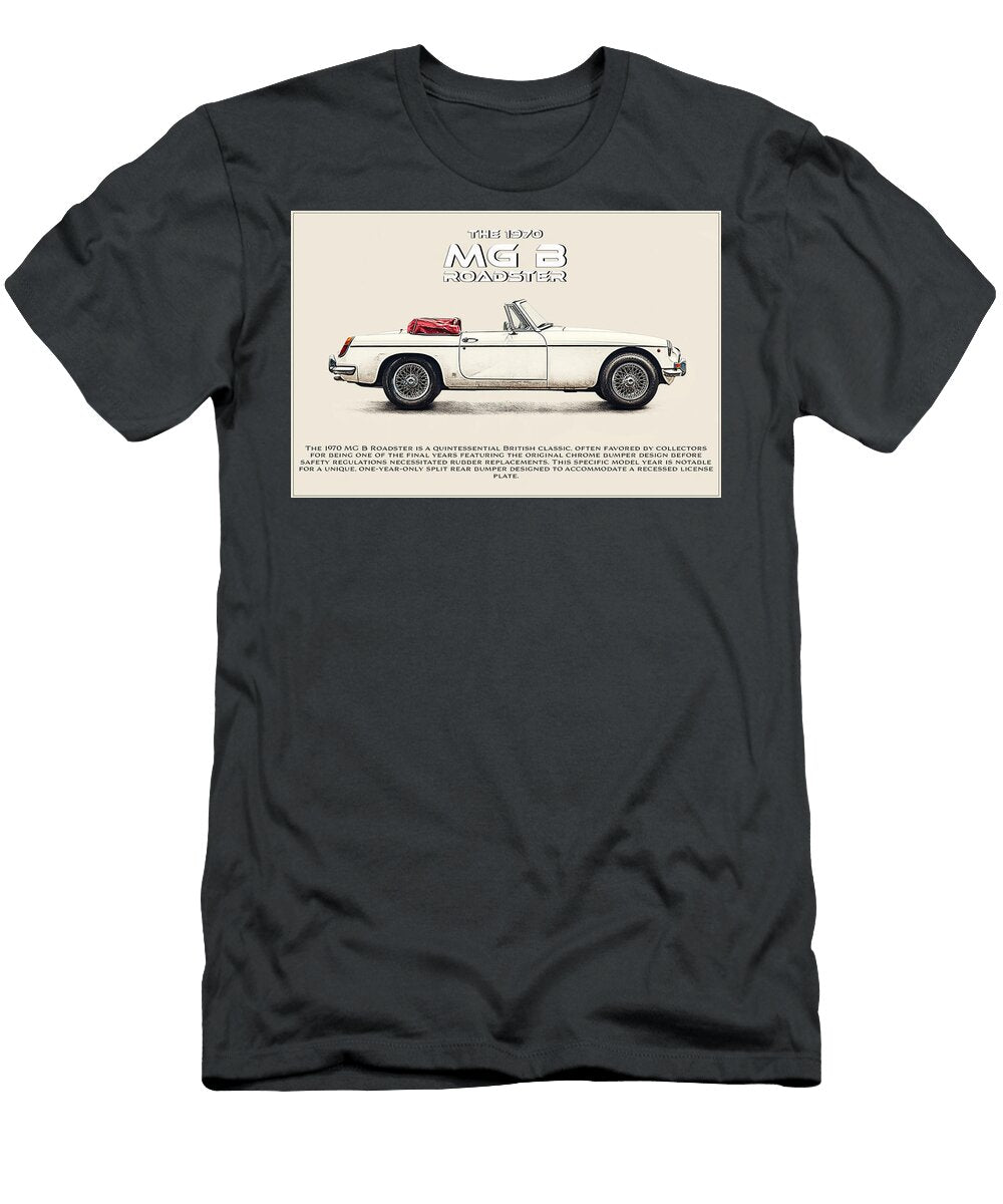 1970 Mg B Roadster Advertisement Kevin Walker and Pixel Reverie T-Shirt