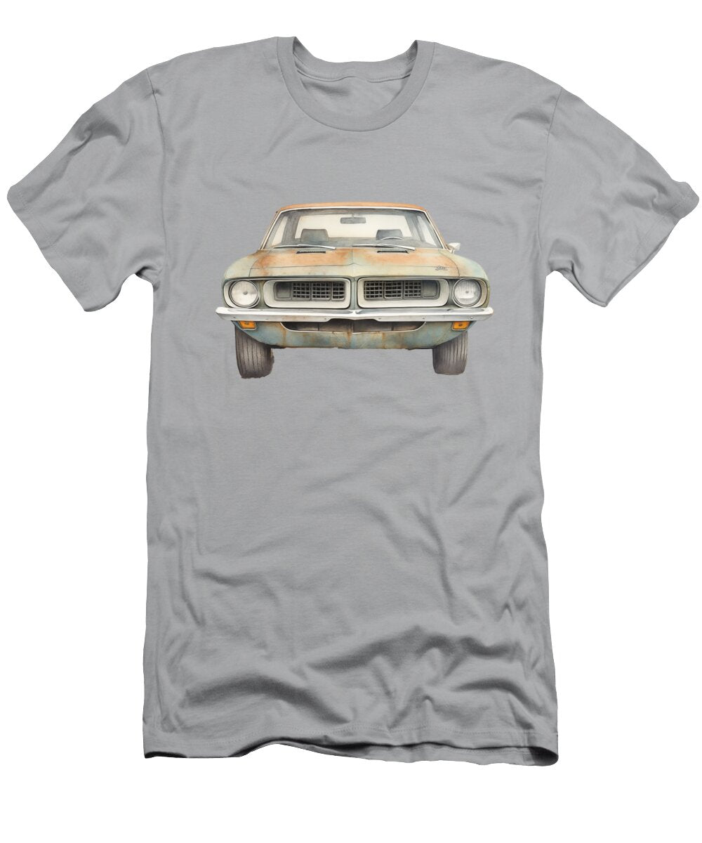 1970 Plymouth Barracuda Watercolor 105 Peter Lopez T-Shirt