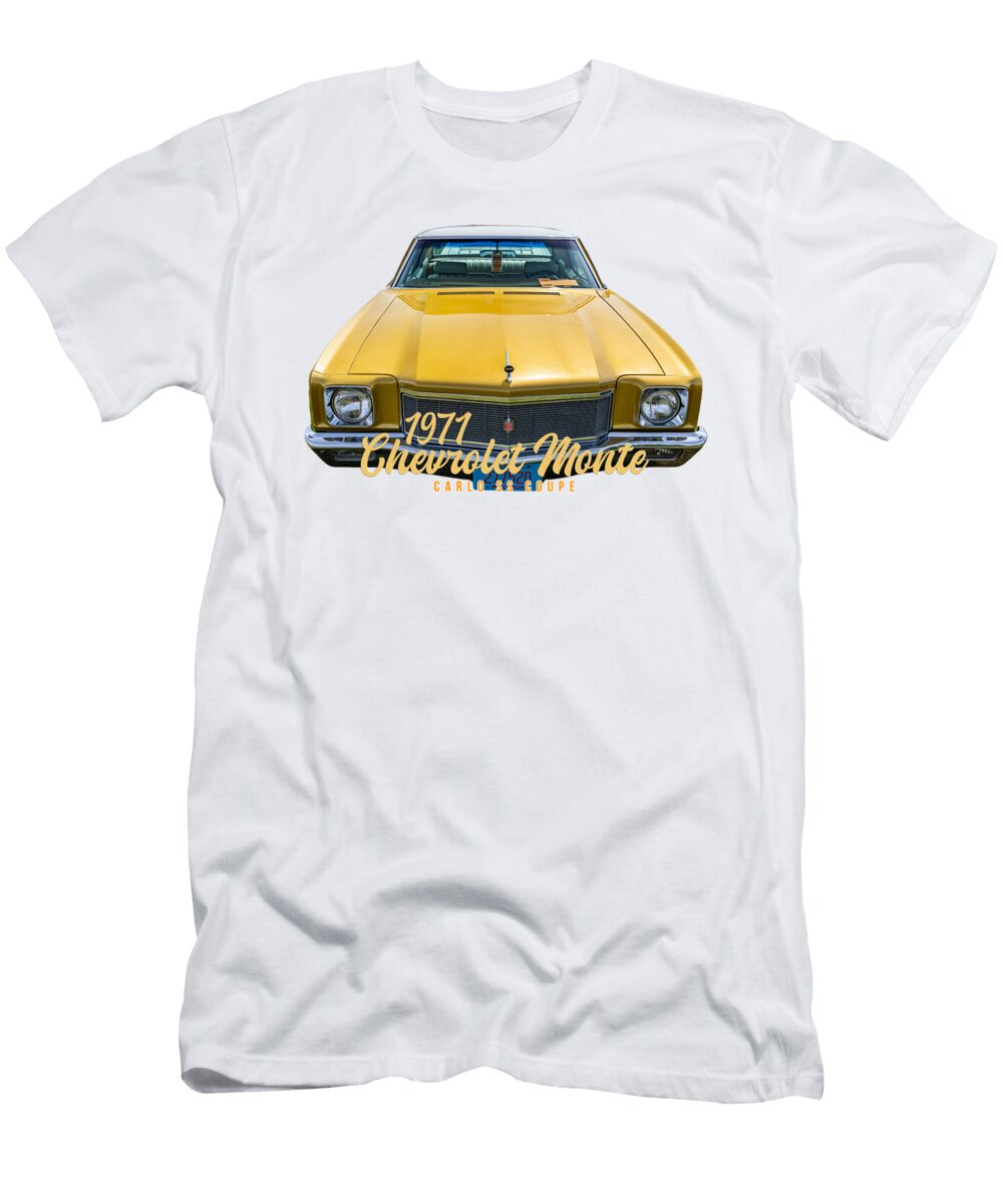 1971 Chevrolet Monte Carlo Ss Coupe Gestalt Imagery T-Shirt