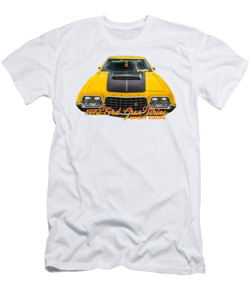 1972 Ford Gran Torino Sport Coupe Gestalt Imagery T-Shirt