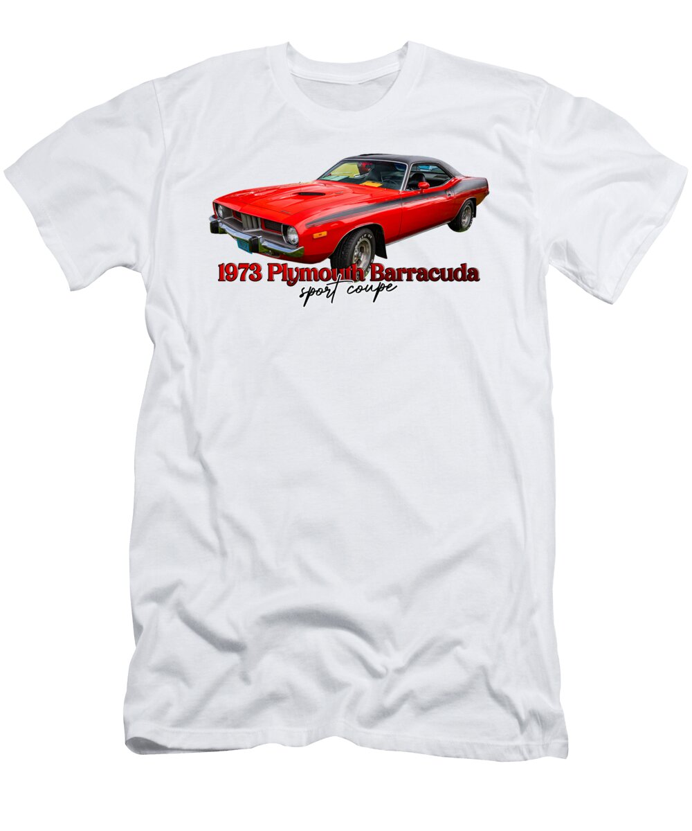 1973 Plymouth Barracuda Sport Coupe Gestalt Imagery T-Shirt