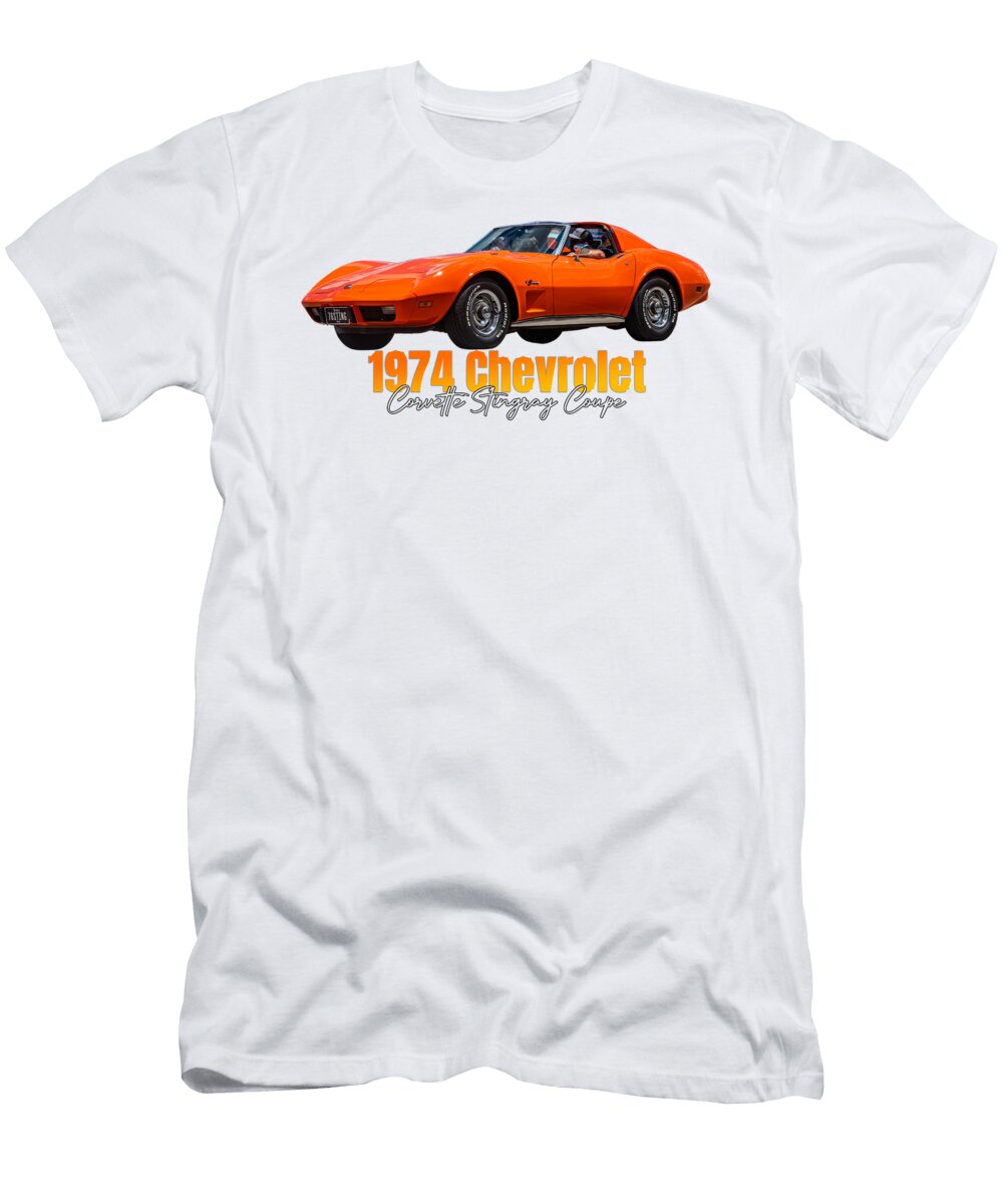 1974 Chevrolet Corvette Stingray Coupe Gestalt Imagery T-Shirt