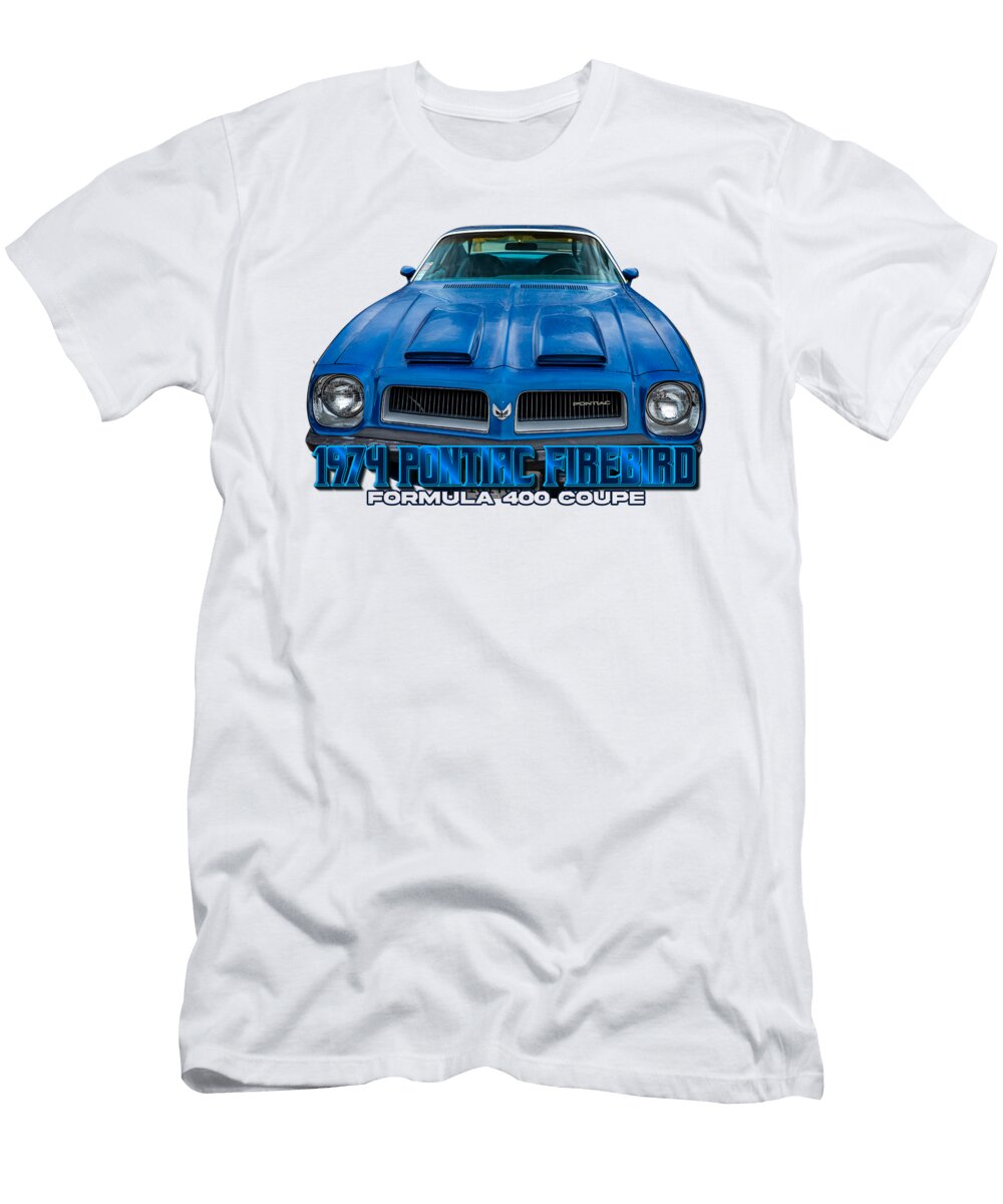 1974 Pontiac Firebird Formula 400 Coupe Gestalt Imagery T-Shirt
