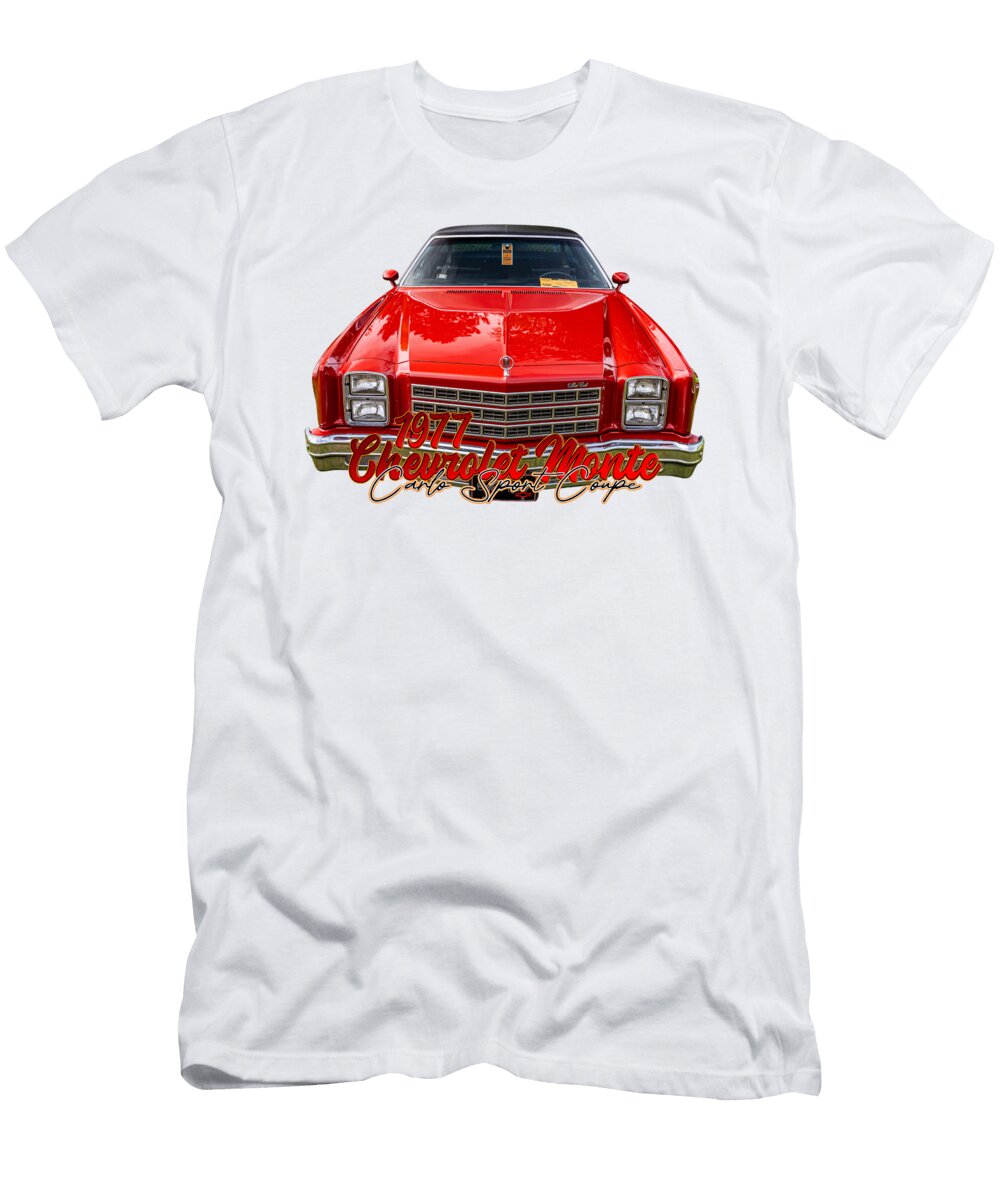 1977 Chevrolet Monte Carlo Sport Coupe Gestalt Imagery T-Shirt