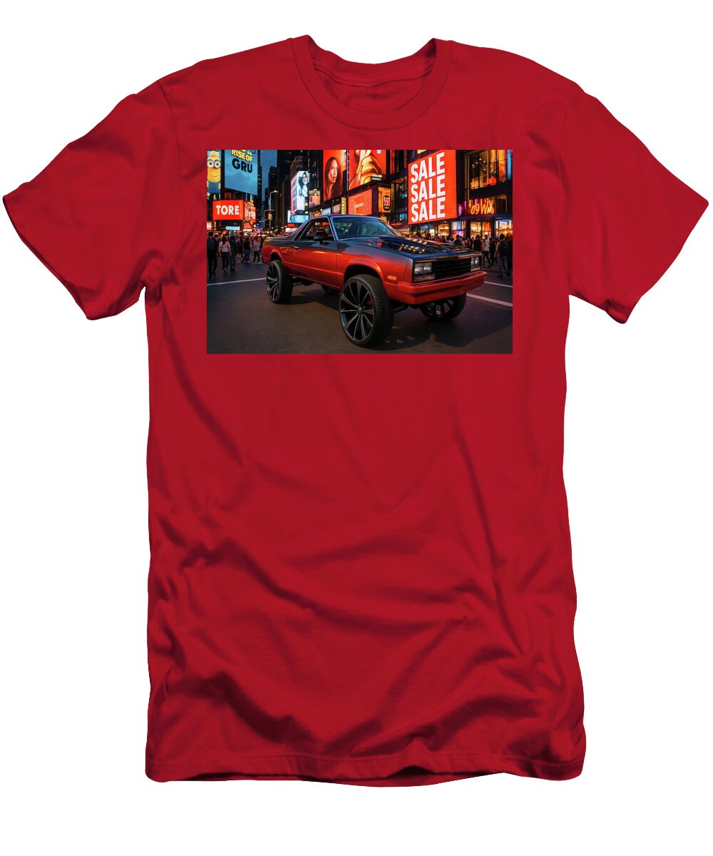 1980s Chevrolet El Camino Custom in Times Square Cathy Anderson T-Shirt