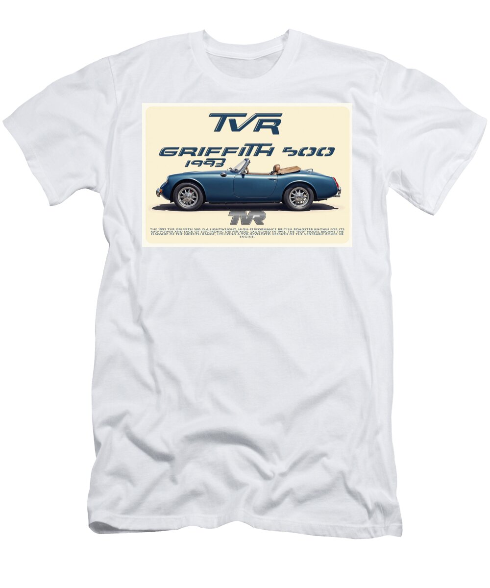 1993 Tvr Griffith 500 Roadster Kevin Walker and Pixel Reverie T-Shirt