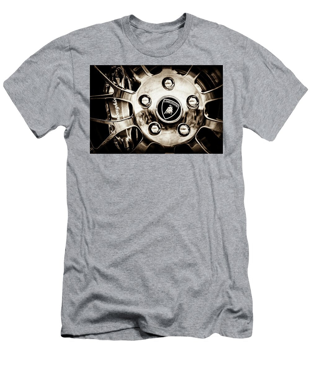 1997 Lamborghini Diablo Roadster Wheel Emblem 1303s Jill Reger T-Shirt