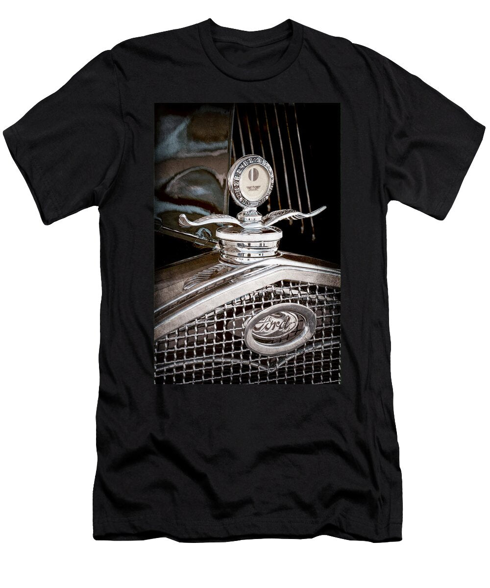 2 1931 Model a Ford Deluxe Roadster Hood Ornament Jill Reger T-Shirt
